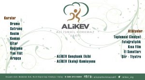 ALİKEV’de Yeni Dönem Kurs ve Atölye başvuruları başladı.
